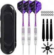 Steel Tip Darts,Professional Darts Set - Martial Arts Weapons for Friends Teens Family Balcony Lawn Outdoor Sports Women Men Youth