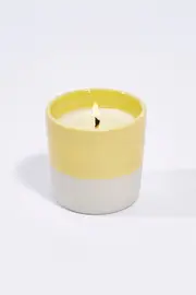 Brush 3oz Lemon Myrtle Ceramic Candle--LAN-BRUSH-LEMON