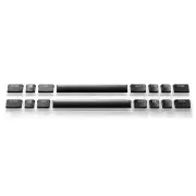 SteelSeries PrismCAPS Universal Double Shot PBT Keycaps (Black)