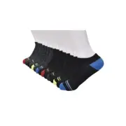 Wonder Nation Boys No-Show Socks with Stripes, 15-Pack, Size S(Shoe Size 4.5-8).