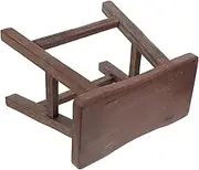 BESPORTBLE Solid Wood Step Stool for Durable Chicken Wing Shoe Changing Stool for Living Room Bathroom Use Long Wooden Footstool