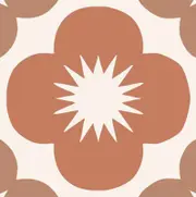 [Namly Design] Retro Flower Pattern Wall Tiles - 24 pcs