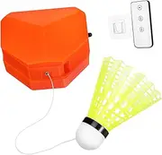 Abaodam 1set Badminton Self Training Kit Height and Remote Control Portable Rebound Trainer for Convenient Practice Includes Shuttlecock and Easy Installation