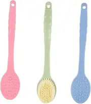 Pcs Long Handle Shower Brush Bath Back Cleaning Scrubbers Exfoliating Bath Brush Set Soft Bristle for Women Men Bathing Accessories Random