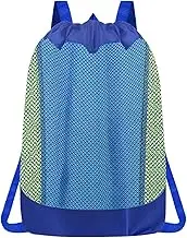 Beach Toy Bag,Drawstring Beach Backpack - Portable Mesh Backpack With Breathable Design For Organizing Sandbox Shells Towels Snacks And More