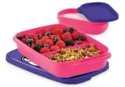 Tupperware Disney Minnie Mouse Slim Lunch Set Pink New