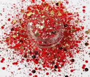 Rosetta chunky mix polyester glitter comes 2 oz. in a shaker bottle!