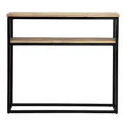 Willow & Silk 90cm Wooden/Metal Console/Hallway Indoor Table/Furniture/Decor