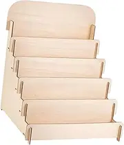 Ronyme Card Display Stand Desktop Storage Rack Cabinets Decor Business Card Holder for Table Cosmetics Postcards Hair Clips Book