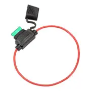 1 Pcs Inline Fuse Holder DC 32V 16 AWG Waterproof Blade Fuse Holder w 30A Fuse