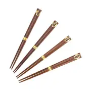 8pc D.Line 23.5cm Reusable Ironwood Udon/Noodles Chopsticks Set Asian Cutlery