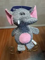 bhappi Pet Toy Elephant Dog Toy Clinker And With Squeaker 11”