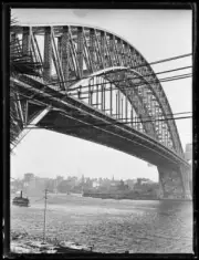 Sydney Harbour Bridge spanning from Rocks to Lavender Bay Sydney 19- Old Photo