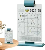Calendar for Desk - Home Decor Desk Calendar Ornament - Desk Standing Calendar Creative Desktop Calendar Schedule for Living Room Study Bookshelf Decor