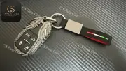 Custom Made Premium Genuine Fiber Key Fob Cover Case For Maserati Levante Ghibli