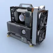 PC Chassis Desktop Computer Open Case Well Cooled Chassis Aluminum Material Test