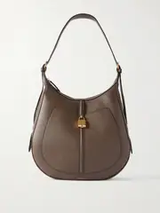 [DeMellier] DeMellier - The Siena Embellished Textured-leather Shoulder Bag - Army green - One size One size Green