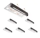[6 Pack] Cloudy Bay 12 Inch 12V-15 VAC/DC Low Voltage Hardscape Lighting Paver