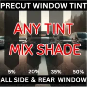 PreCut Window Film/Tint for Ford F150 20-15 Crew Pickup all shade all side&rear (for: Ford)
