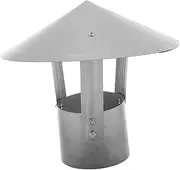 CIMAXIC Chimney Flashing Cap Flue Pipe Cap Chimney Cowl Cap Chimney Cap Flue Caps Chimney Caps for Outside Stainless Steel Rain Hat Chimney Rain Cap Silver Stainless Steel Galvanized