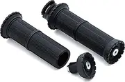 Kuryakyn 3589 Motorcycle Handlebar Accessory: Riot Hand Grips for 2015-19 Indian Motorcycles, Satin Black, 1 Pair