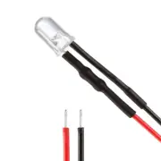 2pcs Blue-Orange 5mm LEDs Prewired Light DC3-6V 20cm Pre Wired LED