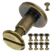 10 Pcs Book Mother-in-law Rivets Binding Post Screw Screws