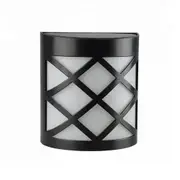 Vibe Geeks 6 Led Outdoor Solar Wall Lights Garden Step Bright Light