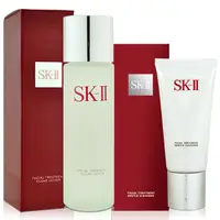 在飛比找PChome24h購物優惠-SK-II 亮采化妝水 230ml+全效活膚潔面乳 120g