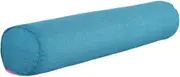Long Cotton Linen Solid Color Candy Roll Bolster Pillow with Feather Cotton Pillowcase Washable and Durable for Home Bed Sofa 10 x 40cm