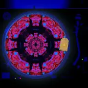 Mordor Forest Turntable Slipmat GLOW BLACKLIGHT 12 inch