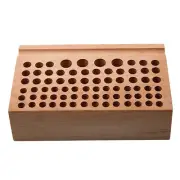 76 Slot Beech Wood Leather Tool Holder Leathercraft Organizer Storage Rack
