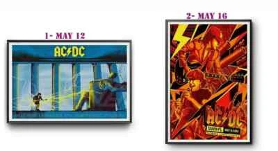 NEW! ACDC Raymond James Stadium, Tampa, FL May 16 2025 Show Poster