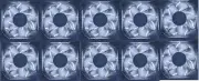 Enermax 80mm x 25mm Twister Bearing White LED Computer Case 3-pin Fan, Set of 10