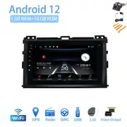 Android 12 9" Car Stereo Radio for Toyota LAND CRUISER Prado 120 2003-09 GPS