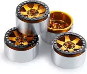 Maleonn 4PCS 35mm 2.2 Beadlock Wheels Aluminum Alloy Metal Wheel Hubs Set for RC