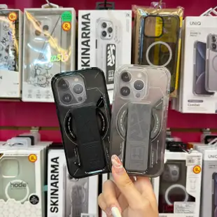 光華商場。包你個頭【SKINARMA】台灣出貨 iPhone 15 pro max Helio 磁吸支架殼 保護殼 軍規