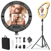 22" Large Ring Light with Stand,Foldable LED Big Ring Light Tripod for iPhone...