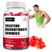 Creatine Monohydrate Gummy Energy Enhancement Improves Muscle