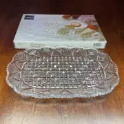Mikasa Georgetown Crystal Dessert Tray 10 1/2" Japan W/ Box