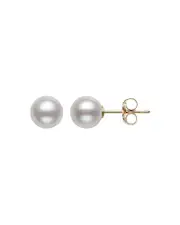 Bloomingdale's Fine Collection Cultured Freshwater Pearl Stud Earrings in 14K Yellow Gold