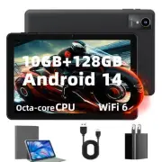 2024 New Tablet 10 inch Android 14 Tablets, 10(4+6)GB RAM+128GB ROM+1TB Expan...
