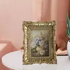 Photo Frame Picture Holder Embossed Frame Ornate for Living Room Home
