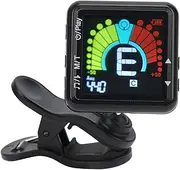 Guitar Tuner Rechargeable Clip on + Digital Metronome +Tone Generator 3 In1- LCD color screen - For Guitar, Bass, Violin, Ukulele Banjo