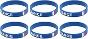 Uk Flag Bracelets - 10pcs Silicone Rubber Britain Country Flag Wristband Sports Game Hand Ring for Patriotic, Holiday