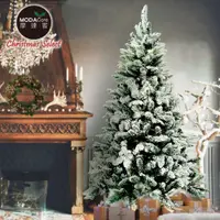在飛比找蝦皮購物優惠-耶誕-4尺/5尺/6尺/7尺頂級植雪擬真混合葉聖誕樹-裸樹(
