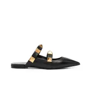 Valentino Garavani Roman Stud Flat Mules 35,36,35.5 black