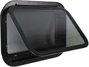 RV Window Replacement, 560x380mm Aluminum Alloy RV Exit Window External Push Out Window with Mesh Screen for Caravan Camping Trailer Motorhome, Emergency Escape Window