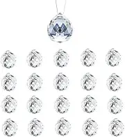 20 Pcs Clear Crystal Ball Prism Sun Shine Catcher Rainbow Pendants Maker, Crystal Ball, CuiCanfla Hanging Sun Catchers for Windows, Home Decoration, Feng Shui Crystal