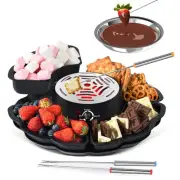 2 in 1 Electric S’mores Maker & Fondue Pot, Tabletop Indoor Smores kit with 4...